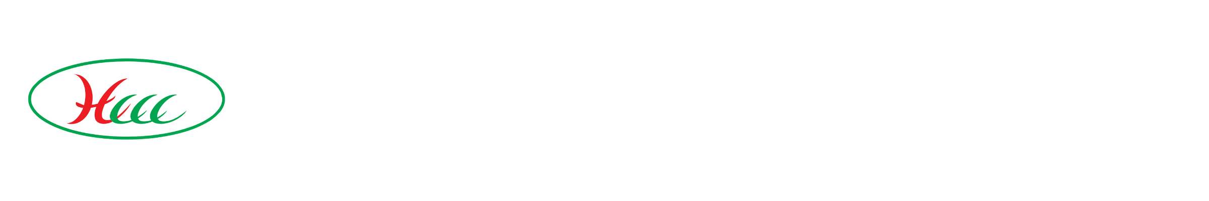 Hair Care City Centre HCCC Footer Logo - White Text Transparent Background