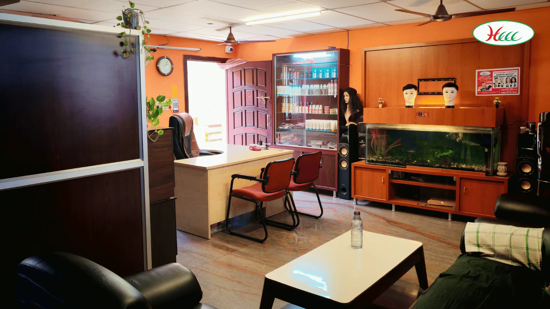 HCCC Clinic Reception and Waiting Area - Hair Care City Centre Beauty Clinic K.K. Pudur Coimbatore