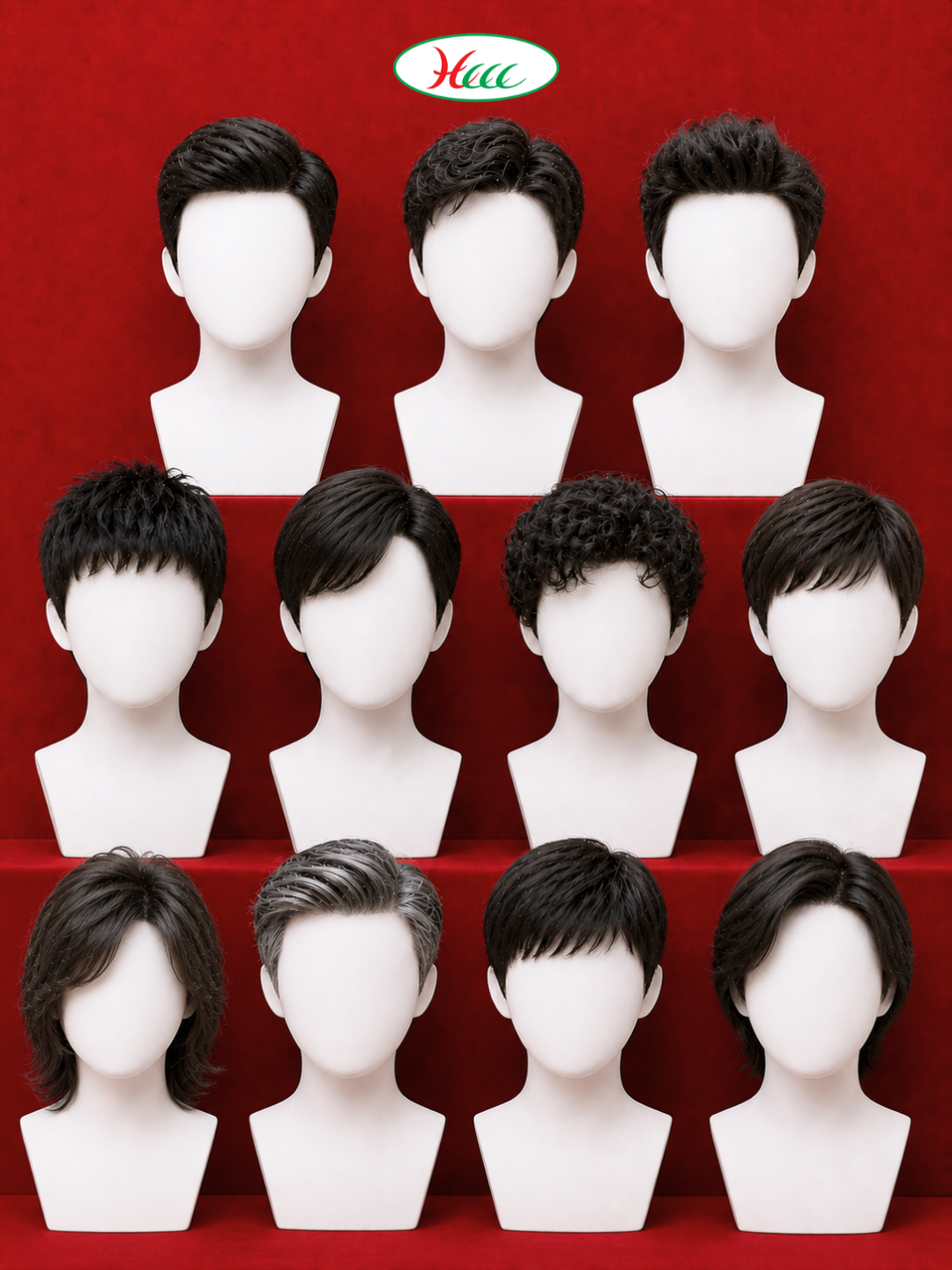 Men's Wig Collection - 8 Style Variants Natural Human Hair Wigs for Men at Hair Care City Centre Beauty Clinic Coimbatore