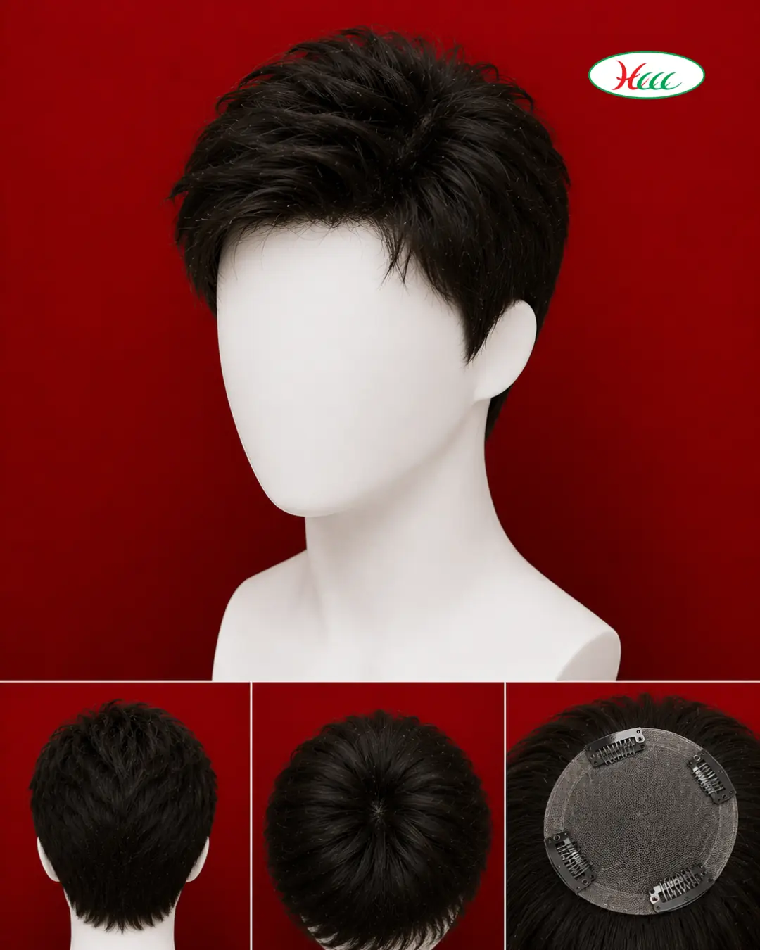 Men's Crown Volume Hair Topper - Natural Hair Patch for Male Crown Baldness and Thinning at Hair Care City Centre Beauty Clinic Coimbatore