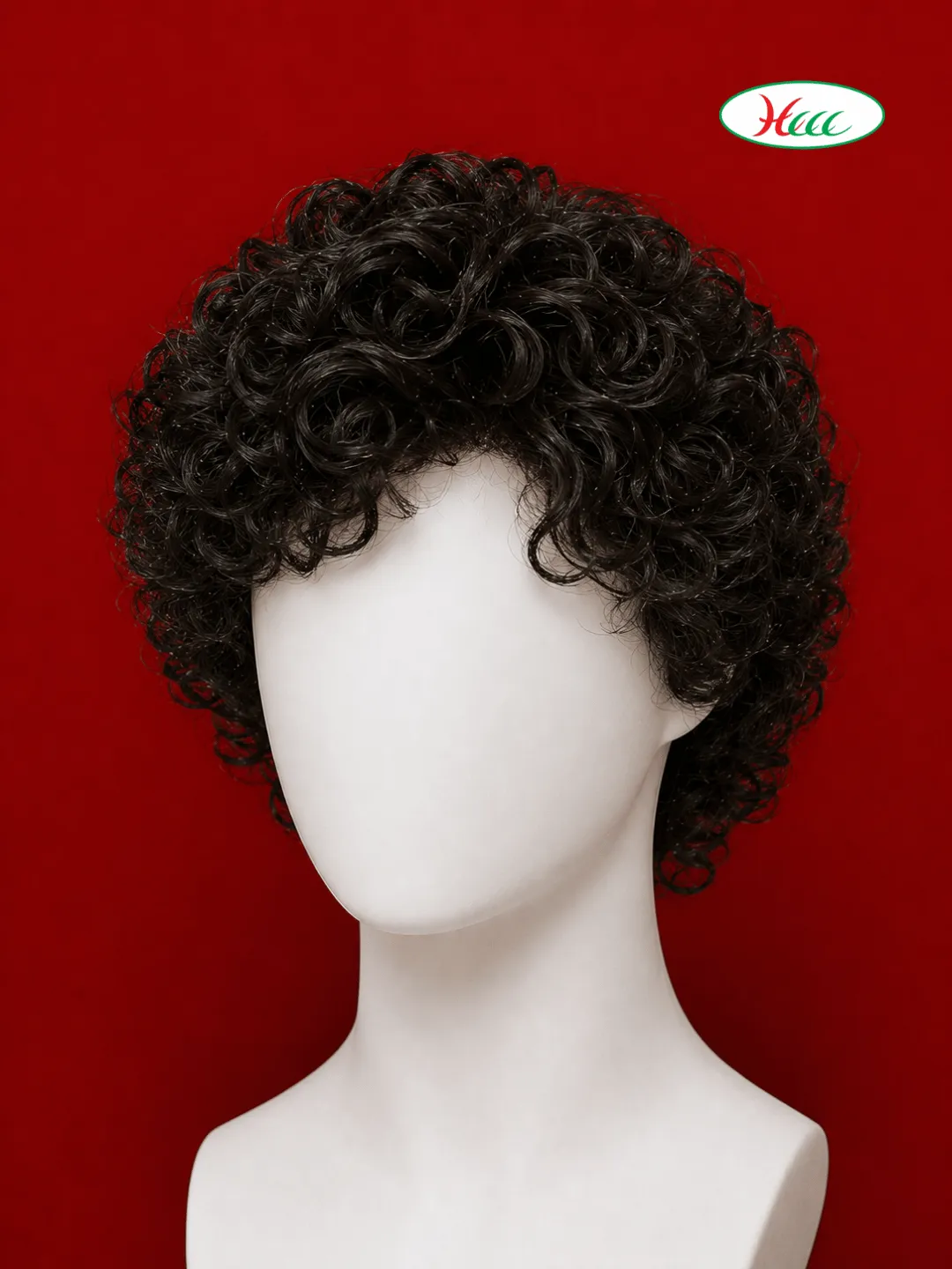 Curly Men's Wig — natural curl pattern custom-matched at HCCC Coimbatore