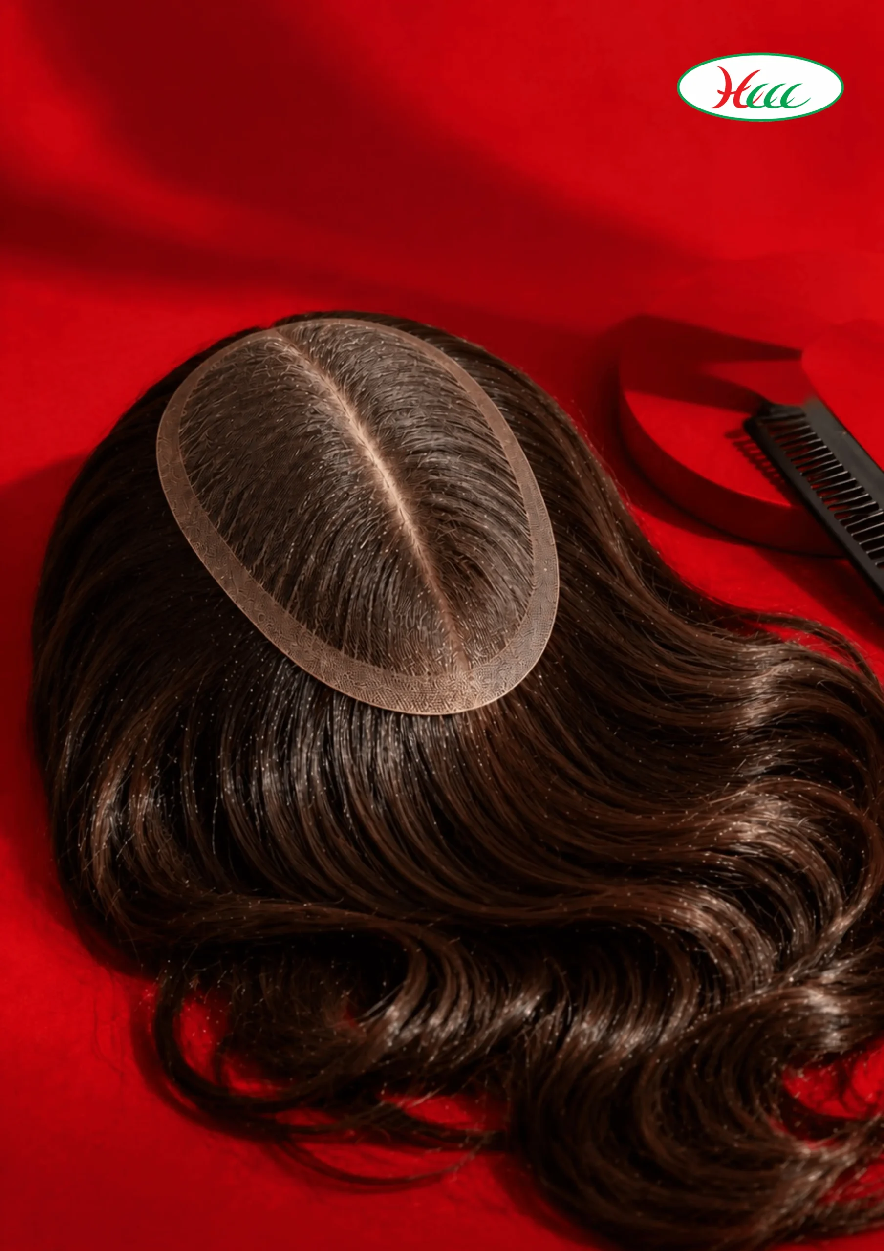 Women's Skin Base Natural Human Hair Wig with Wavy Hair - HCCC Hair Care City Centre Beauty Clinic Coimbatore